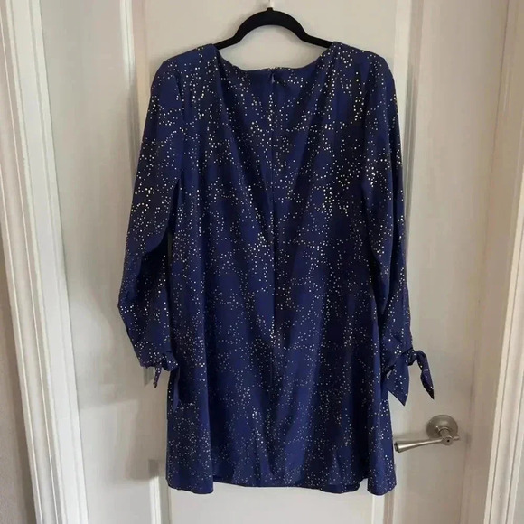 Hutch Blue and Gold Long Sleeve Dress Size XL - Picture 5 of 5